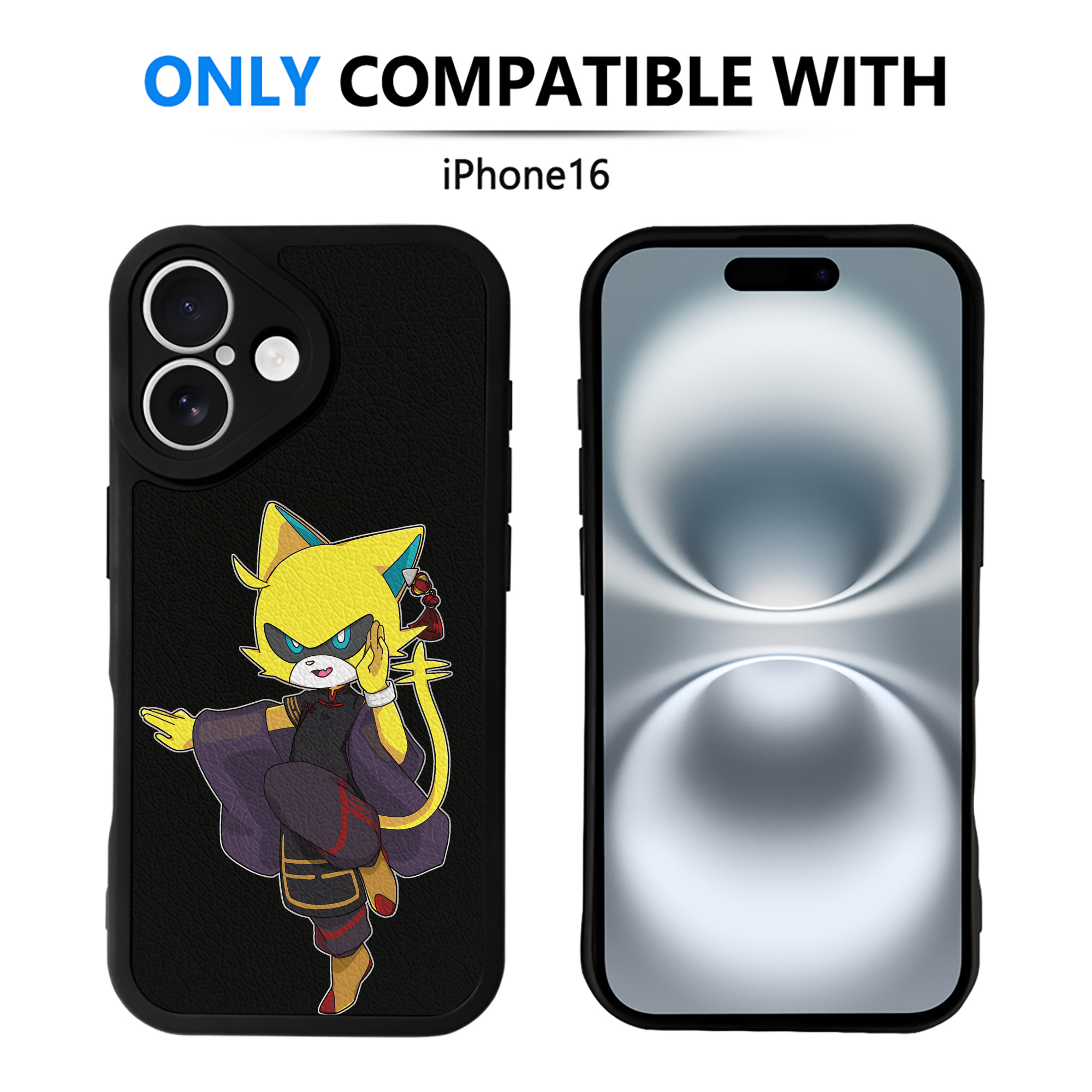（画像用） 妖怪ウォッチ Yo-kai Watch 【iPhone 16シリーズ対応】シリコンスマホケース（レザー調） 材質：シリコン
